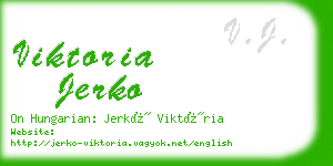 viktoria jerko business card